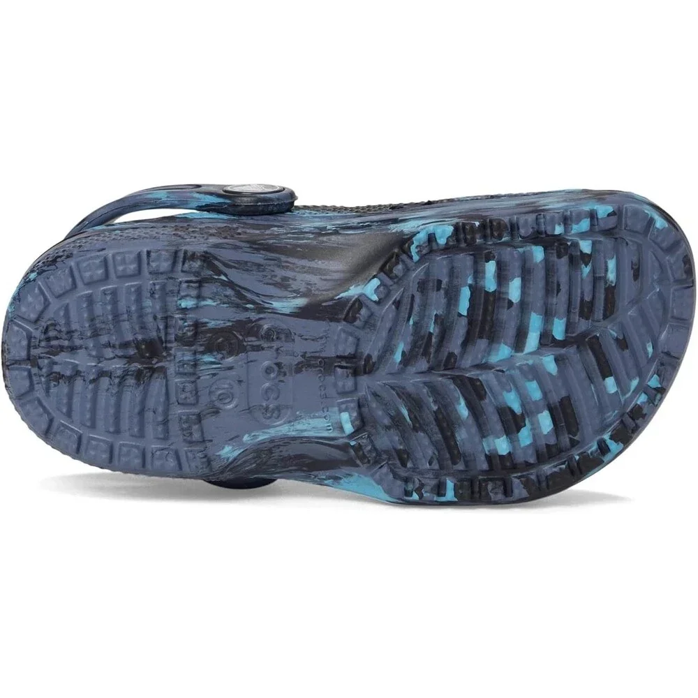 Crocs Classic 206838-4HQ Clogs Toddler US 4 Navy Marbled Comfort Shoes KFC801